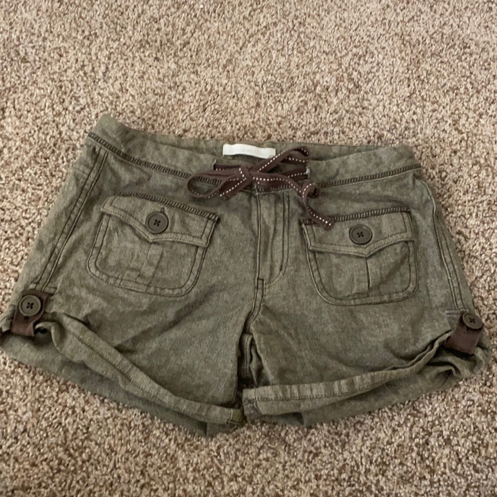 army green shorts